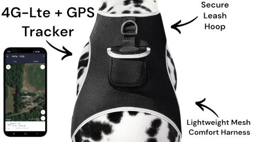 Set Pet Perimeter Boundary w/ Pet Tracker GPS Tracking Dog Collar Tracker Size:S