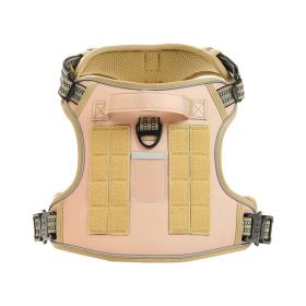 Adjustable Pet Vest Dog Harness for Large Dogs for Use Outdoor (Color: Brown, type: Pet Supplies)